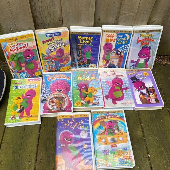 LOT OF 12 Vintage 90s Barney VHS Tapes - Barney in Space, Barney Live, Barney - Picture 7 of 12